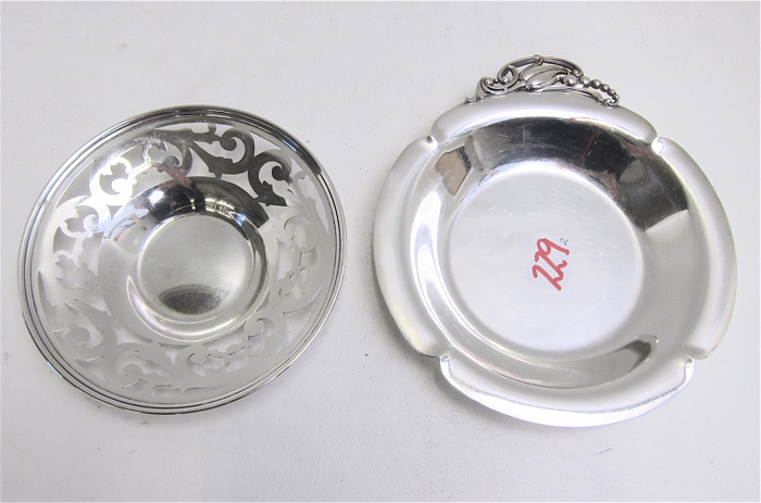 TWO AMERICAN STERLING SILVER HOLLOWWARE: