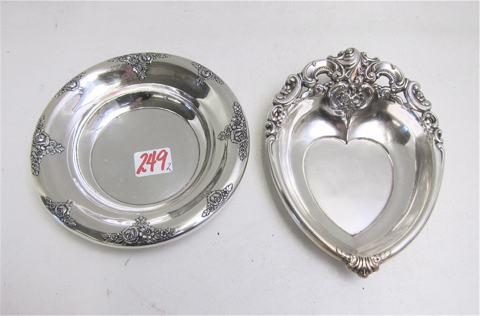 TWO AMERICAN STERLING SILVER HOLLOWWARE: