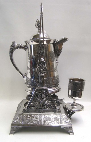 AN AMERICAN VICTORIAN SILVER-PLATED