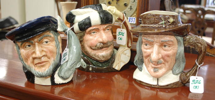 THREE ROYAL DOULTON LARGE CHARACTER