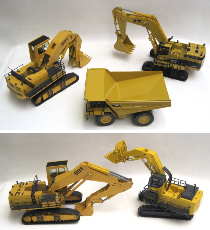 FIVE DIECAST SCALE MODELS OF MINING