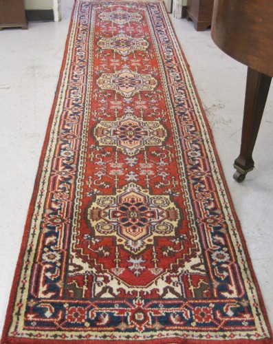 HAND KNOTTED ORIENTAL HALL RUNNER