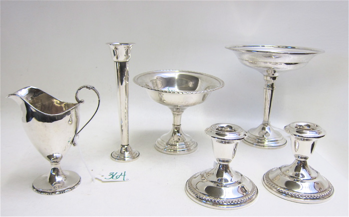 SIX ASSORTED STERLING SILVER TABLEWARE  16f8da