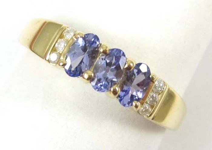 TANZANITE AND FOURTEEN KARAT GOLD 16f8e9