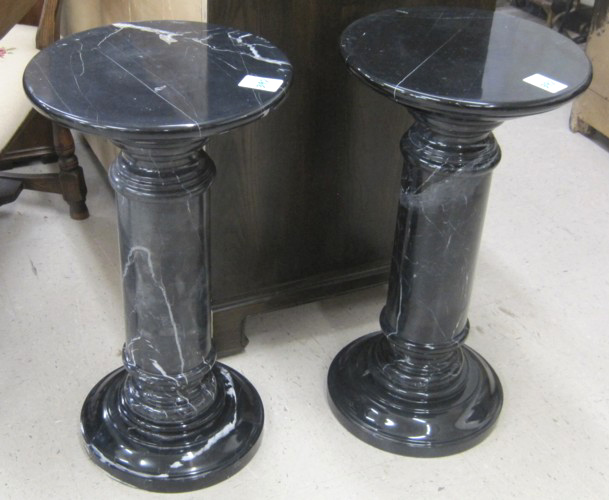 A PAIR OF BLACK ITALIAN MARQUINA