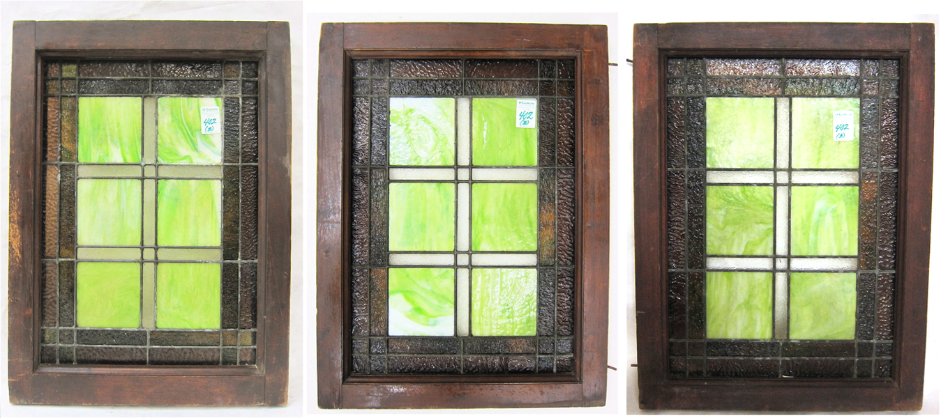 THREE AMERICAN 19TH CENTURY STAINED 16f8ff