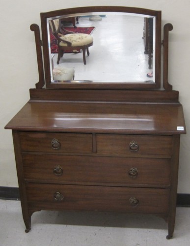 MAHOGANY VANITY DRESSER English early