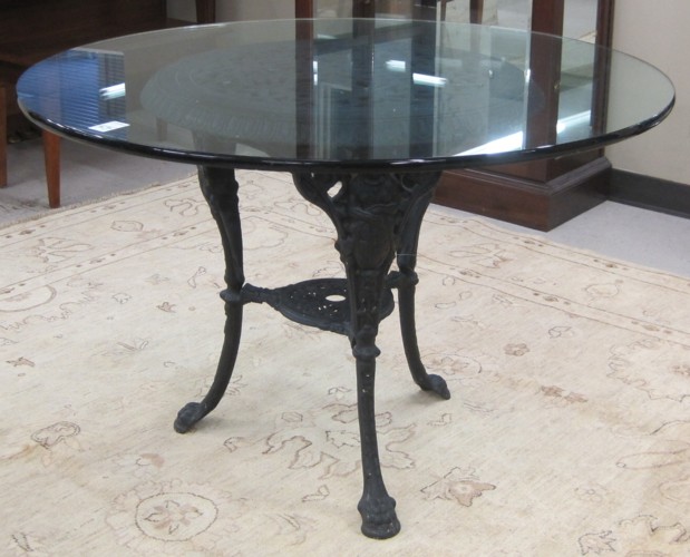 GLASS TOP WROUGHT IRON DINETTE 16f970
