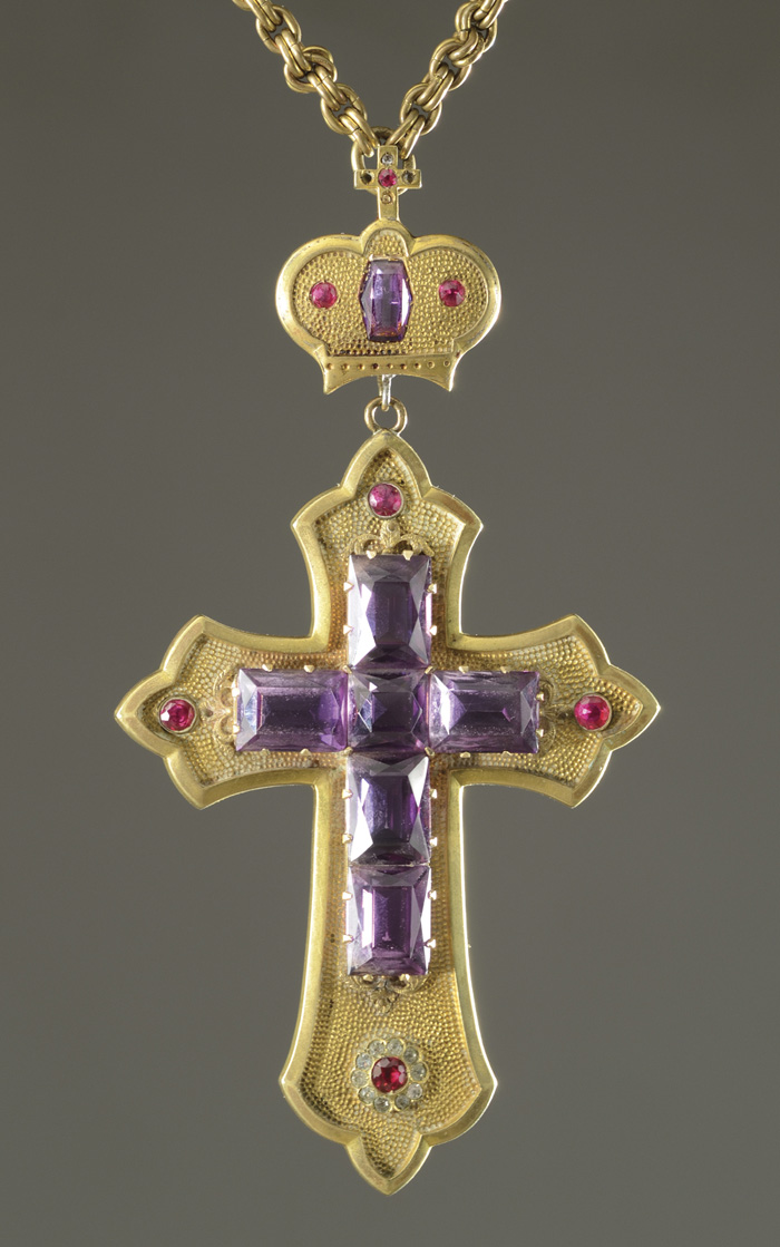 A RARE RUSSIAN ORTHODOX BISHOPS CROSS