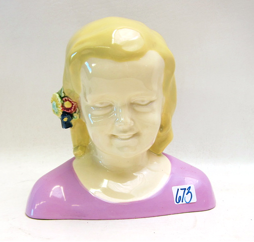 WEINER WORKSTATTE PORCELAIN BUST a young