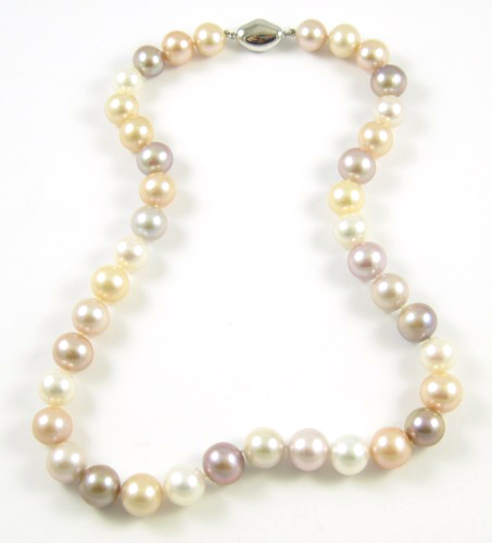 MULTI-COLOR PEARL NECKLACE 18 inches