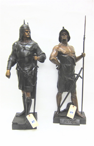 TWO BRONZE SOLDIER FIGURES after 16fa8d