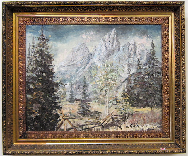 WILLY GISIN OIL ON MASONITE Swiss 16fac2