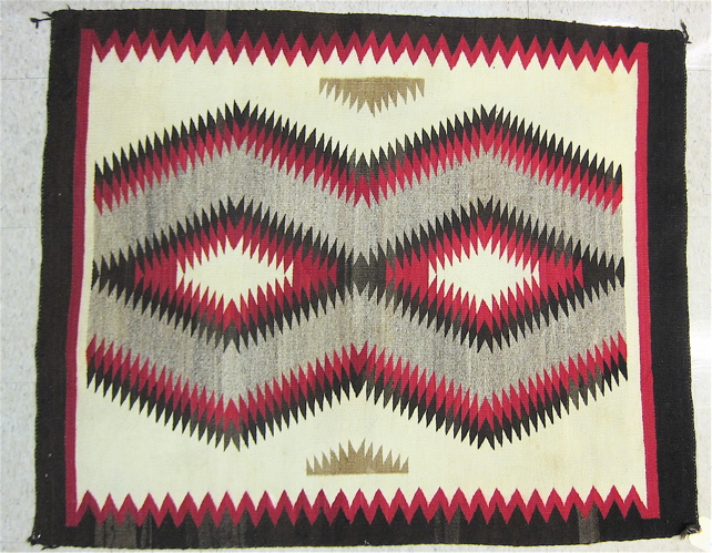 HAND WOVEN NAVAJO AREA RUG double 16fae3