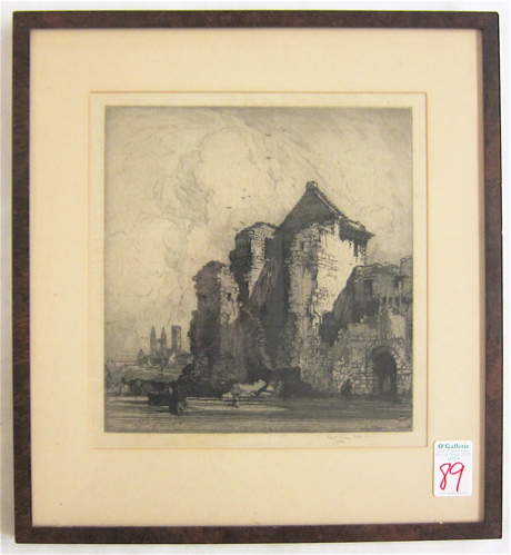 E HEDLEY FITTON ETCHING British 16fb01