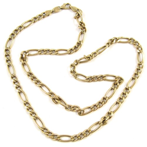 FOURTEEN KARAT GOLD CHAIN NECKLACE.