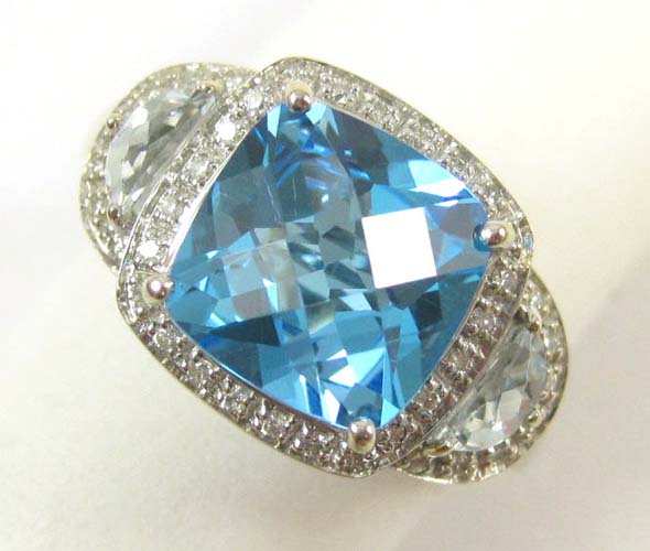 BLUE TOPAZ AQUAMARINE AND DIAMOND 16fb2e