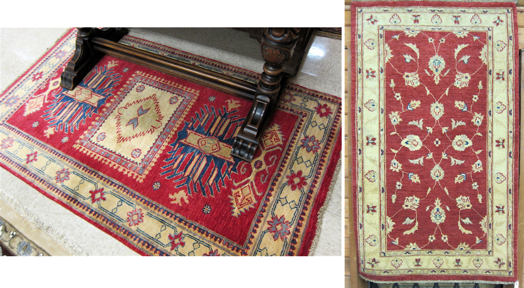 TWO HAND KNOTTED ORIENTAL AREA