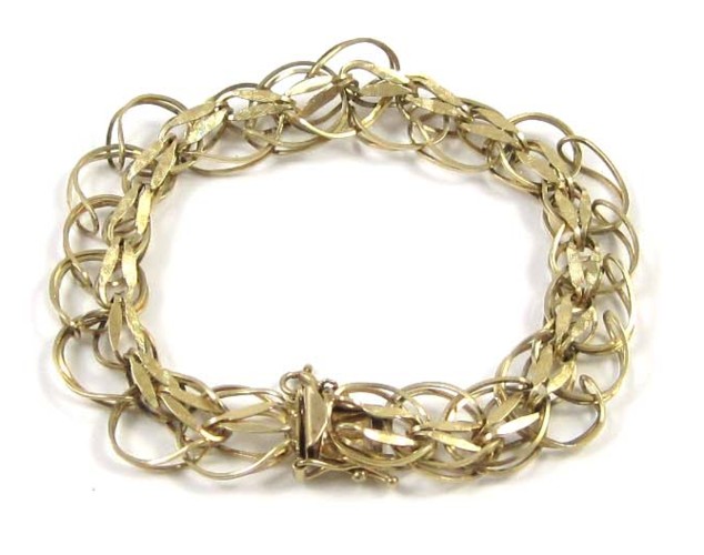 FOURTEEN KARAT GOLD CHAIN BRACELET 16fbe2