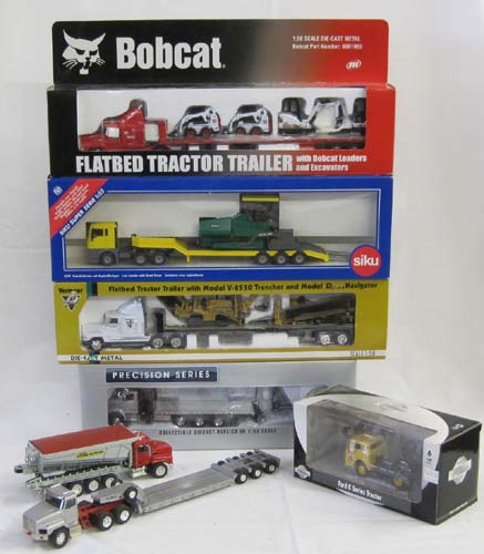 SEVEN DIECAST METAL MODELS OF TRUCKS 16fbef