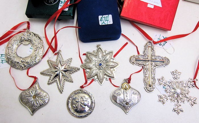 8 ASSORTED AMERICAN STERLING CHRISTMAS