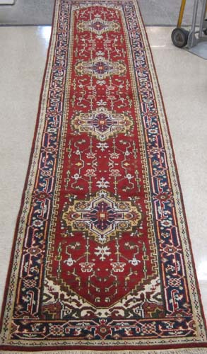 HAND KNOTTED ORIENTAL HALL RUG