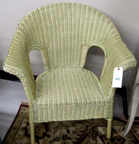 A SET OF FOUR WICKER ARMCHAIRS 16fc75