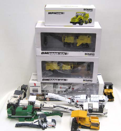 TEN DIECAST METAL SCALE MODELS OF ROAD