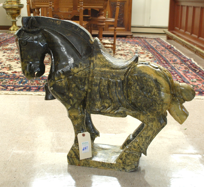 CHINESE TANG-STYLE HORSE SCULPTURE