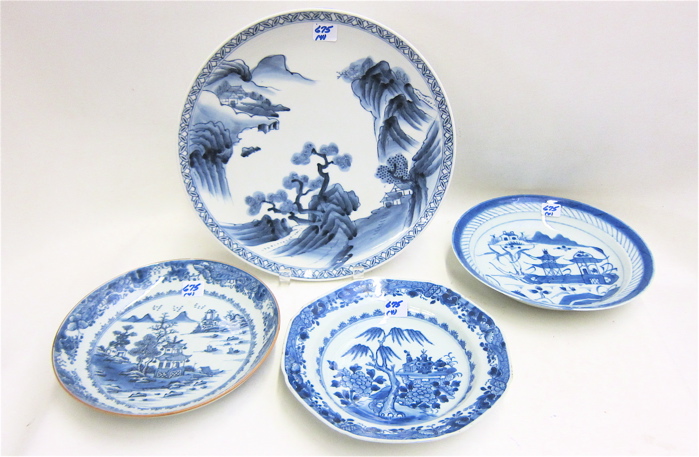 FOUR PIECES CHINESE EXPORT BLUE 16fd3e