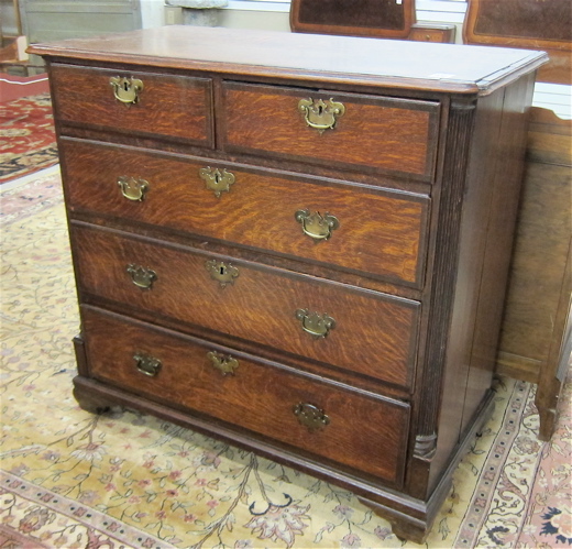 GEORGIAN OAK CHEST OF DRAWERS English 16fd60