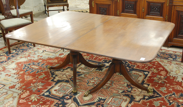 GEORGE III MAHOGANY TWO PART DINING 16fd74
