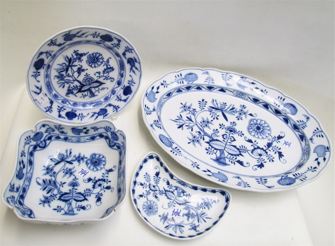 7 PIECES ASSORTED GERMAN BLUE 16fd7c