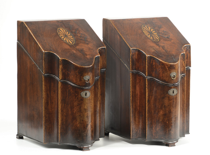 PAIR OF REGENCY INLAID MAHOGANY 16fd79