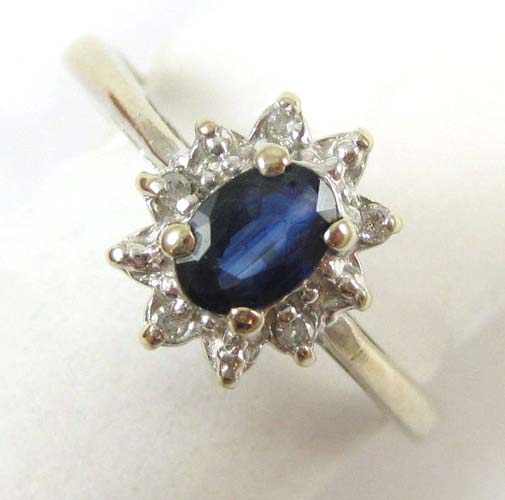 SAPPHIRE DIAMOND FOURTEEN KARAT