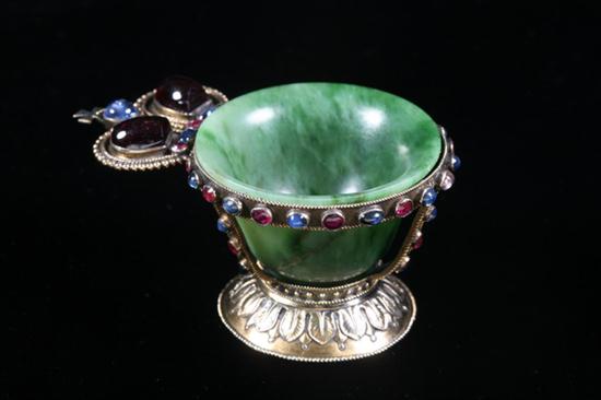 RUSSIAN SILVER GILT AND GEMSTONE MOUNTED 16fdff