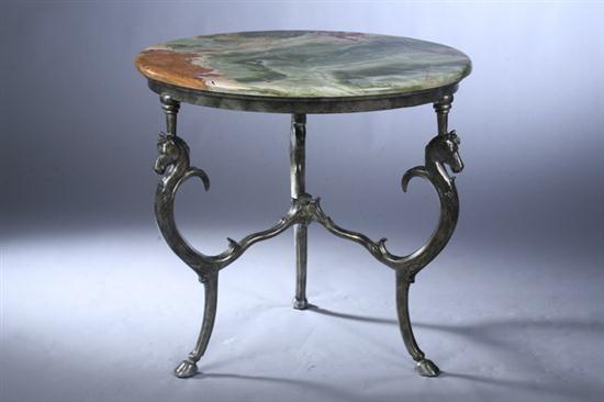 FRENCH STYLE CAST METAL MARBLE TOP 16fe42