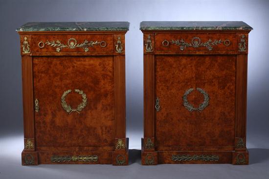 PAIR LOUIS PHILIPPE STYLE YEW WOOD 16fe4e
