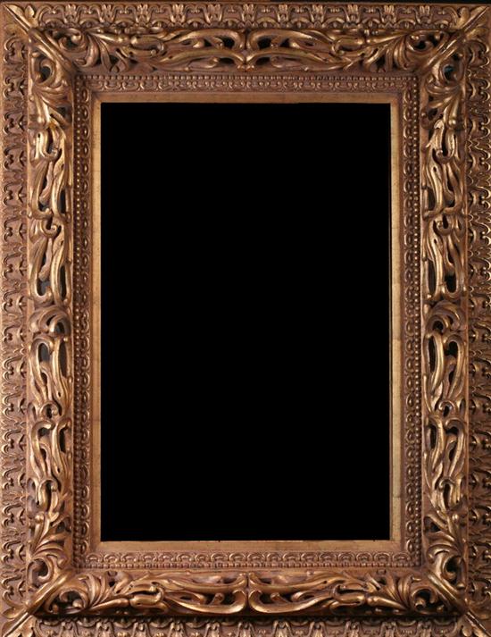 CONTEMPORARY STYLE GOLD LEAF FRAME.