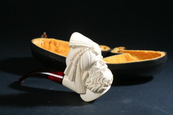 MEERSCHAUM PIPE 20th century. Carved