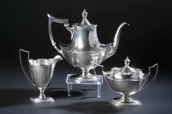 THREE-PIECE GORHAM STERLING SILVER COFFEE