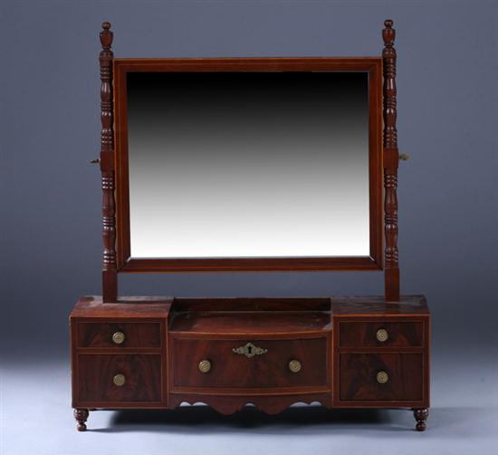 ENGLISH REGENCY BANDED MAHOGANY 16ff83