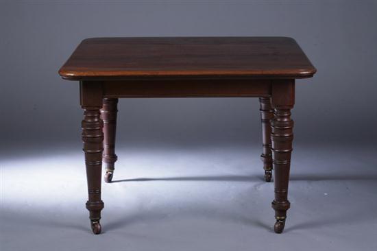 ENGLISH MAHOGANY LIBRARY TABLE