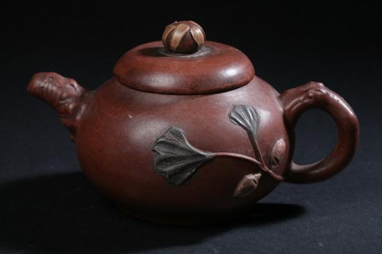 CHINESE YIXING TEA POT. Impressed