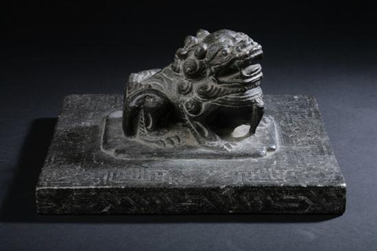 CHINESE BLACK LIMESTONE FU LION 170014