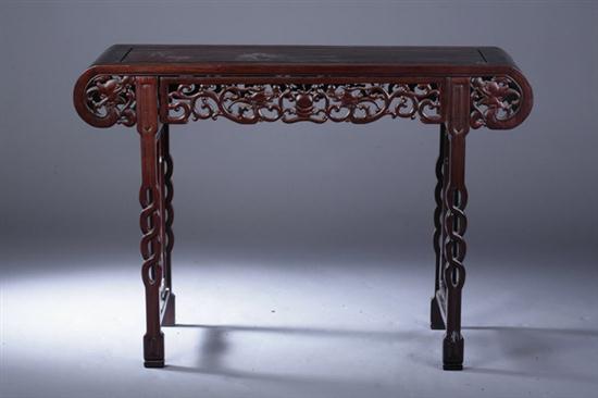 CHINESE ROSEWOOD ALTER TABLE. The