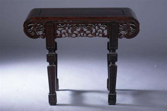 CHINESE ROSEWOOD ALTER TABLE. The