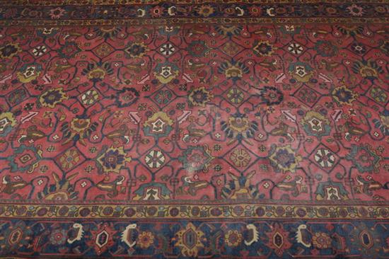 ANTIQUE MAHAL RUG App 8 ft  1700f5