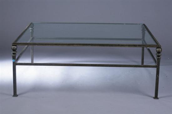 CONTEMPORARY METAL LOW TABLE. Custom-made.