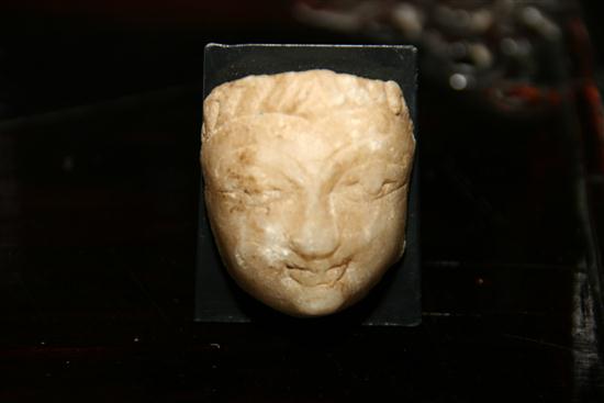 SMALL MARBLE HEAD OF MAN circa 4th century